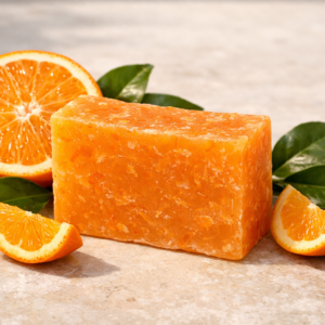 orange handmade soap