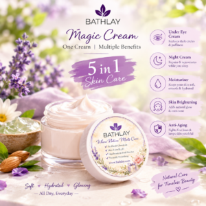 BathLay Magic Cream – 5-in-1 Face Moisturiser for Day & Night Skincare